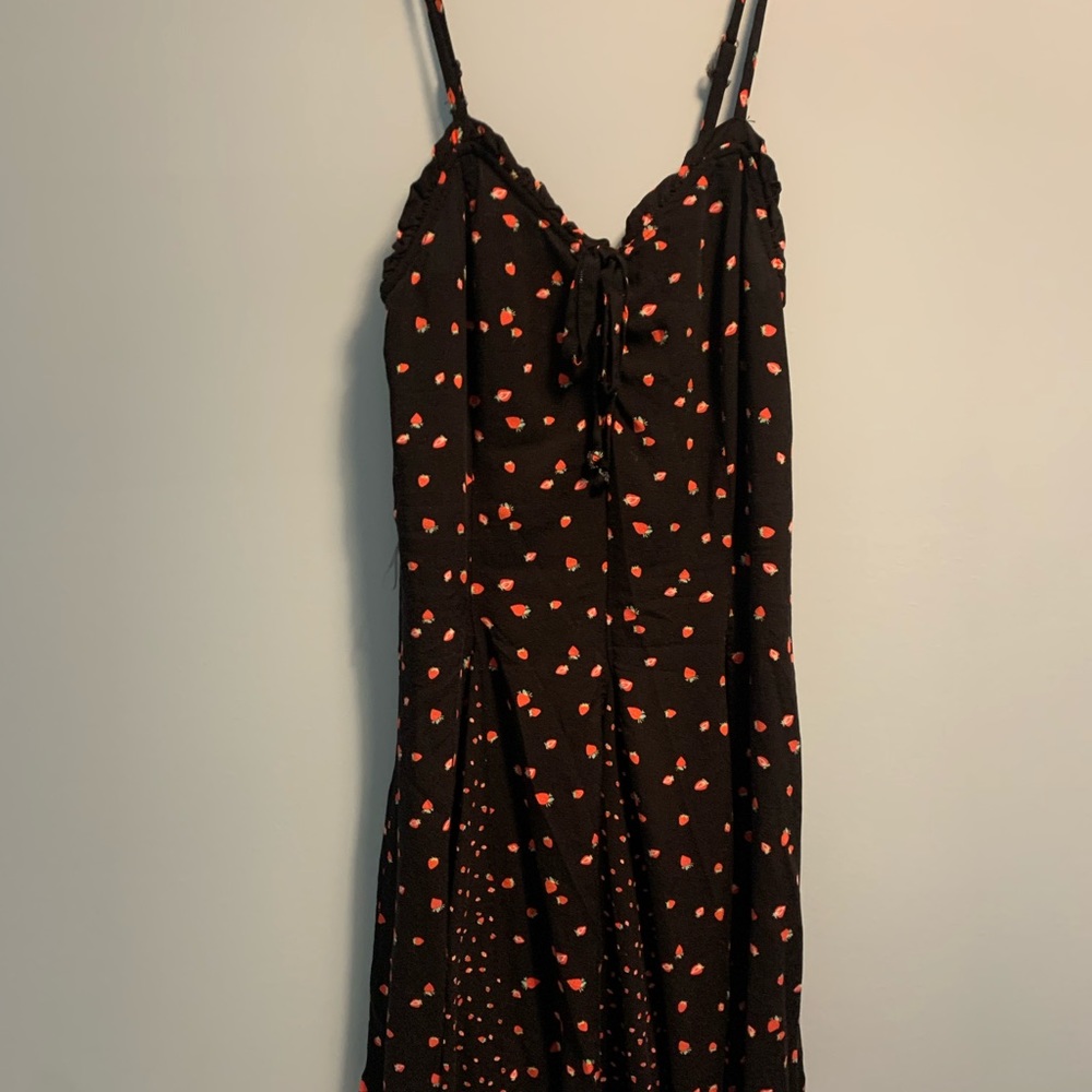 Wild Fable Black Strawberry Dress XS